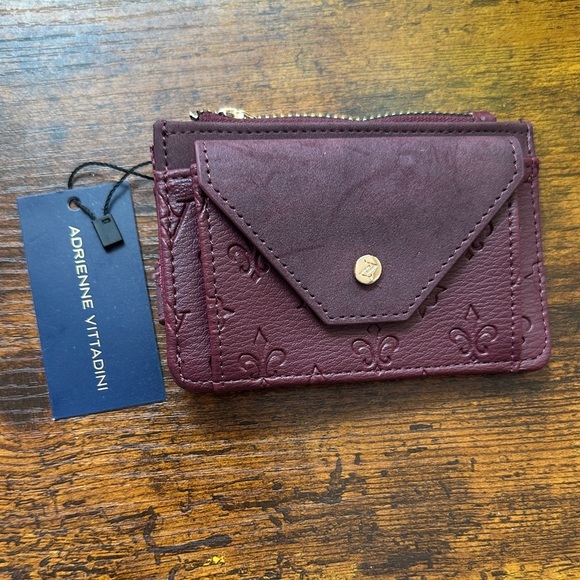 Adrienne Vittadini Plum Card Holder - Picture 1 of 2